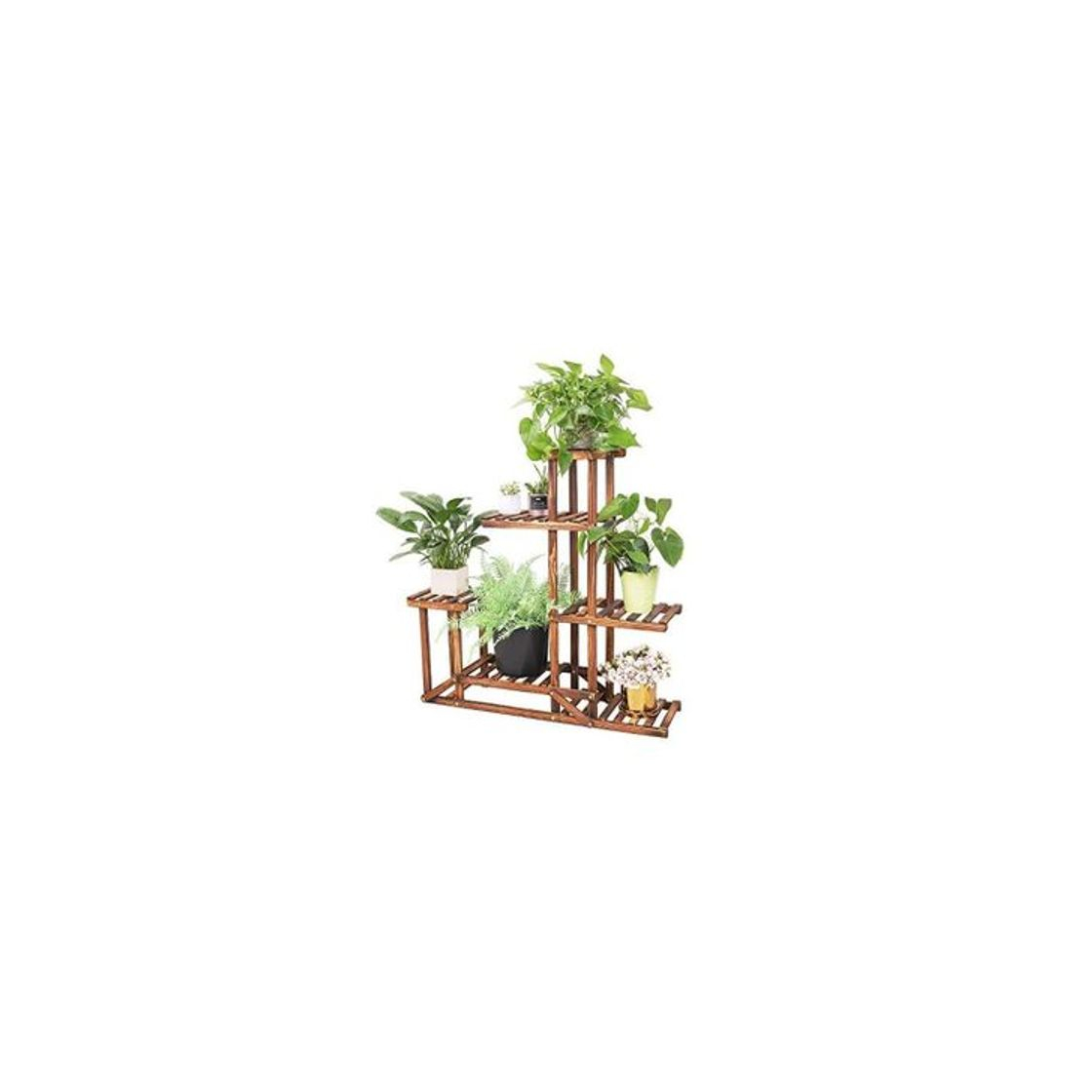 Producto Soporte de Madera para Flores Estantería Decorativa de Macetas Plantas para Exterior Interior con 6 estantes 96×95×25cm