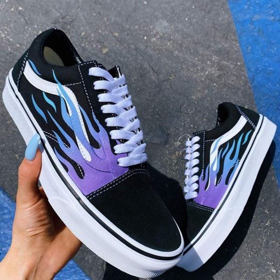 Products Vans Old Skool blue flame