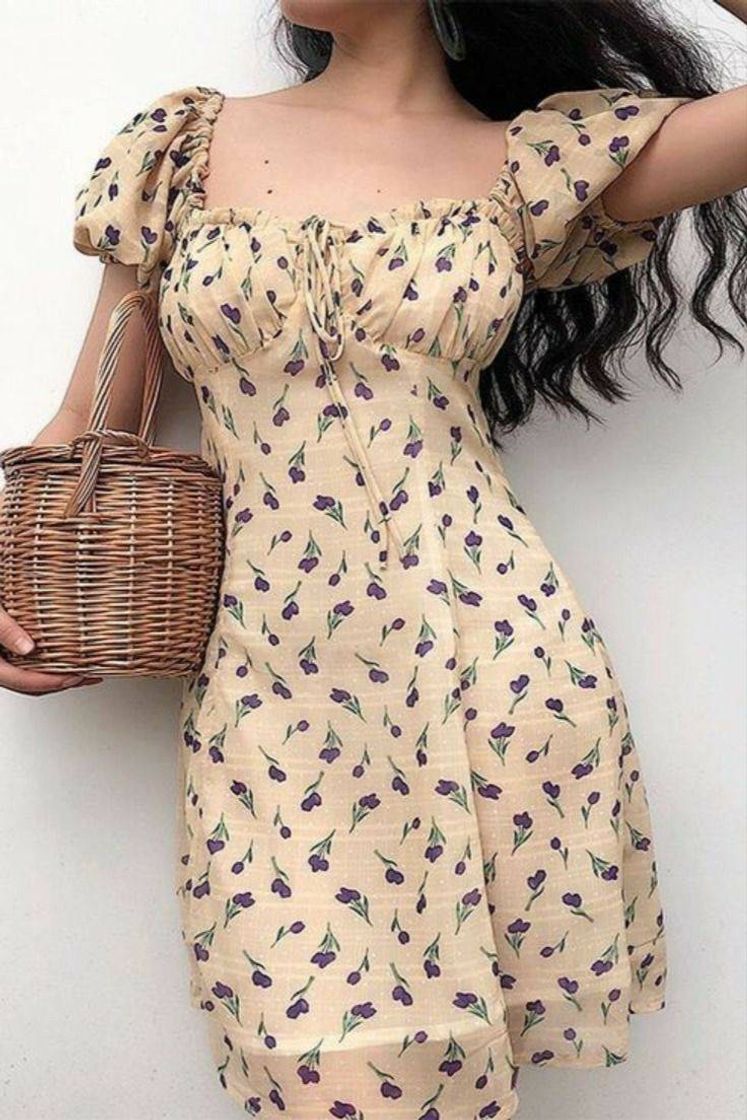 Moda Vestido midi floral