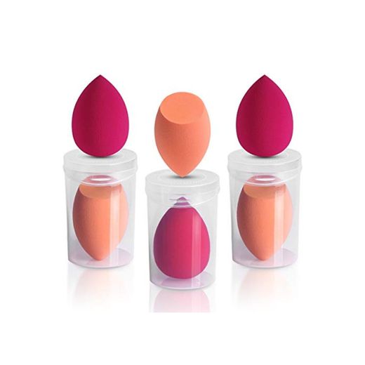 ARVOK Makeup Blender Esponjas de maquillaje de belleza, 6 piezas de esponjas