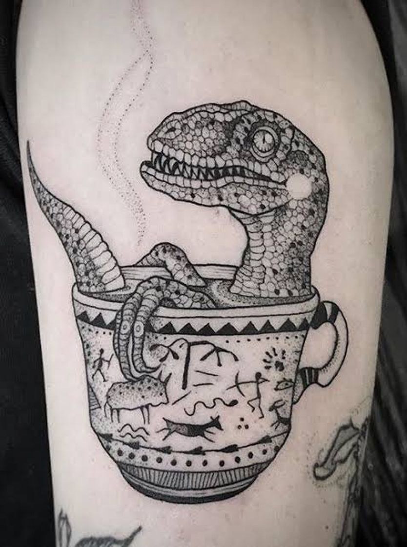 Moda Tattoo dinossauro 