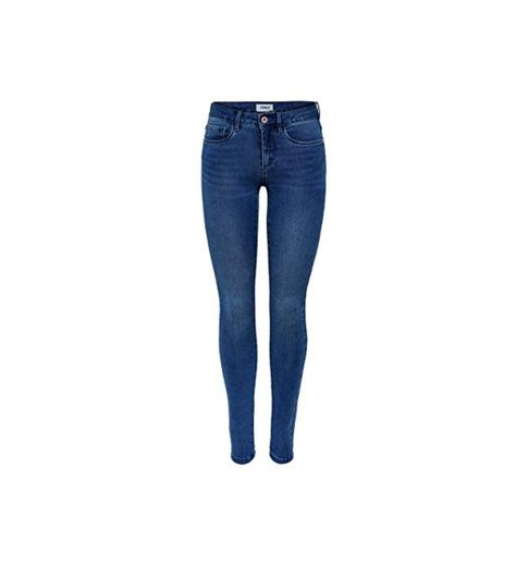 Only onlROYAL REG SKINNY JEANS PIM504 NOOS - Vaqueros Mujer, Azul