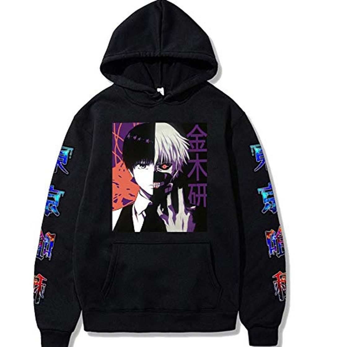 Moda Sudadera con Capucha de Anime Unisex Tokyo Ghoul