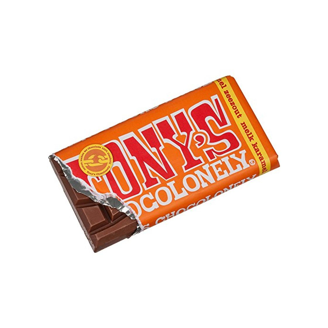 Products Tony's Chocolonely Chocolate con leche con caramelo y sal marina 180 g