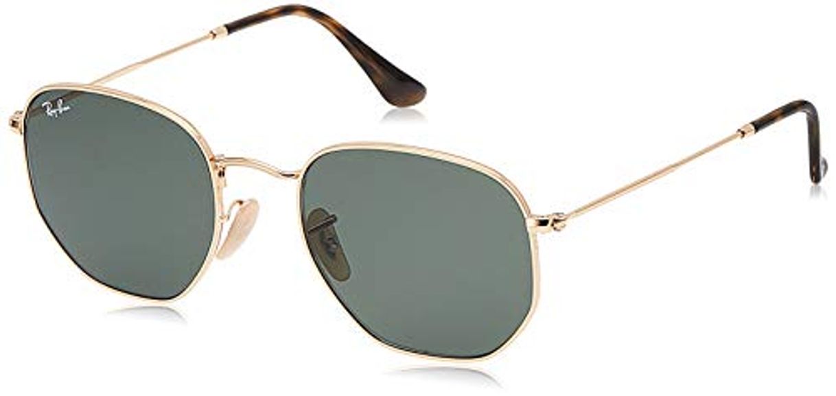 Social Ray-Ban Hexagonal Flat Lenses Gafas de Sol, Oro