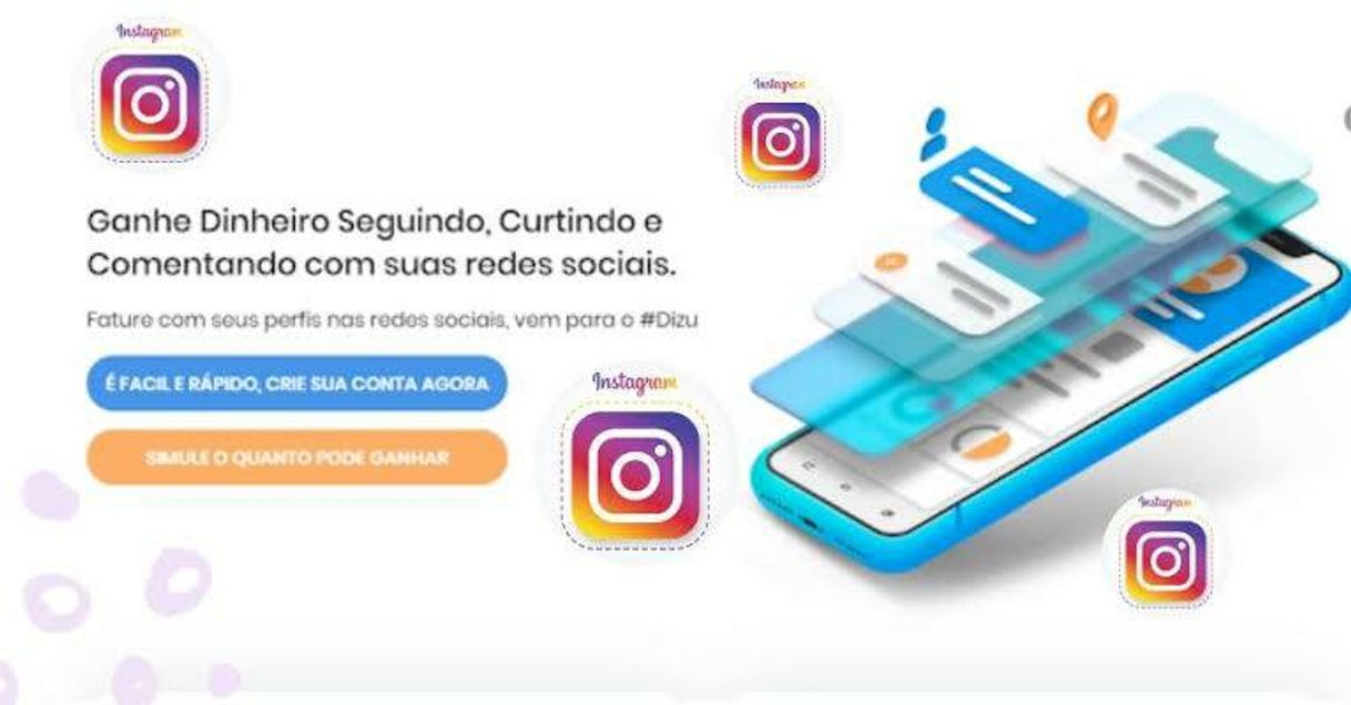 Moda Dizu - Ganhe Dinheiro Seguindo e Curtindo nas Redes Sociais