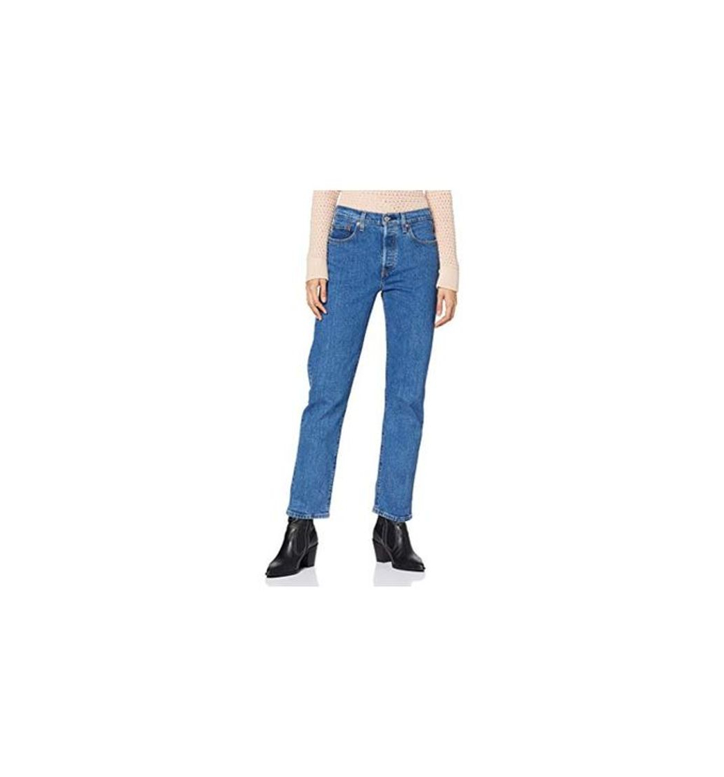 Moda Levi's 501 Crop Vaqueros Boyfriend, Azul