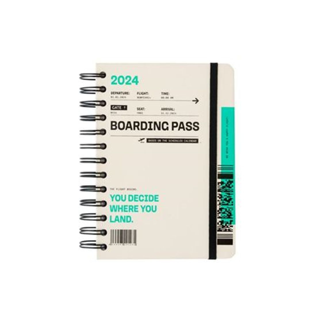 Products Kokonote Agenda Boarding Pass 2024 - Agenda anual 2024 dos días por