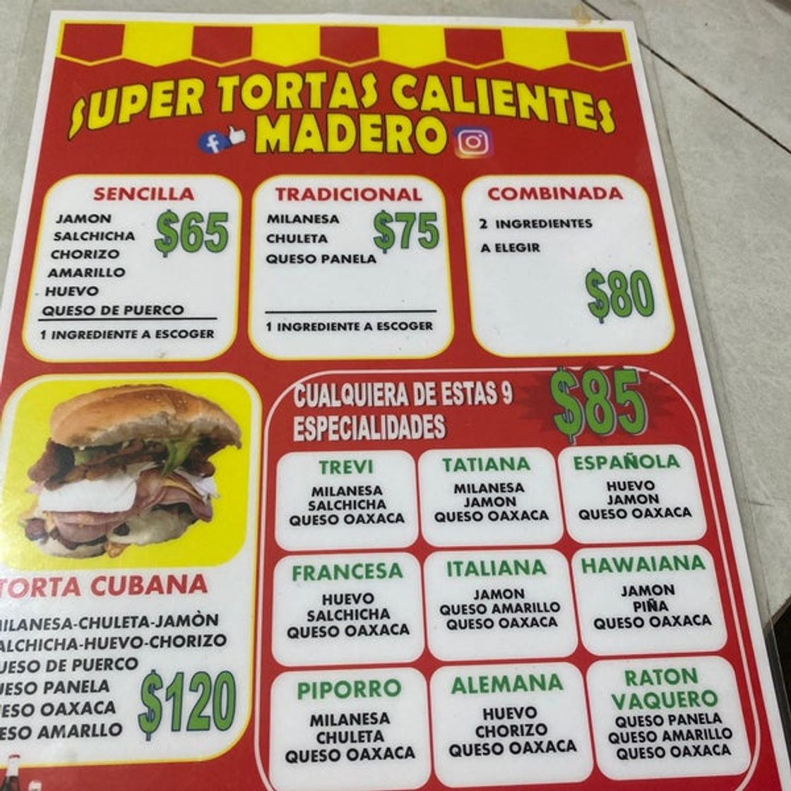 Restaurants Super Tortas Calientes Madero