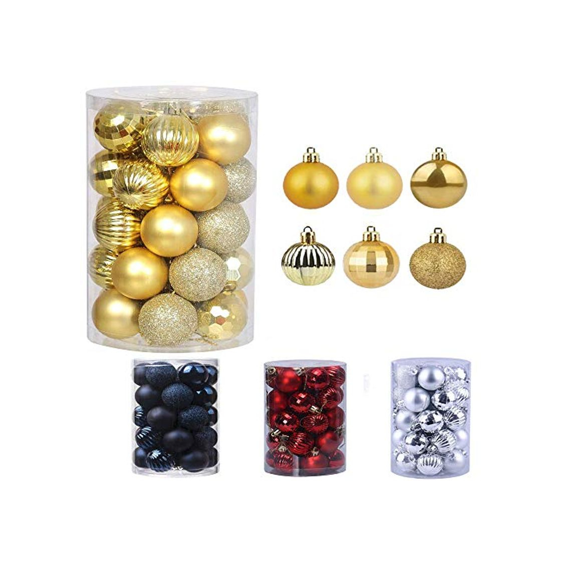 Producto Bolas de Navidad 34 Piezas Bolas para árbol de Navidad Adornos Pared