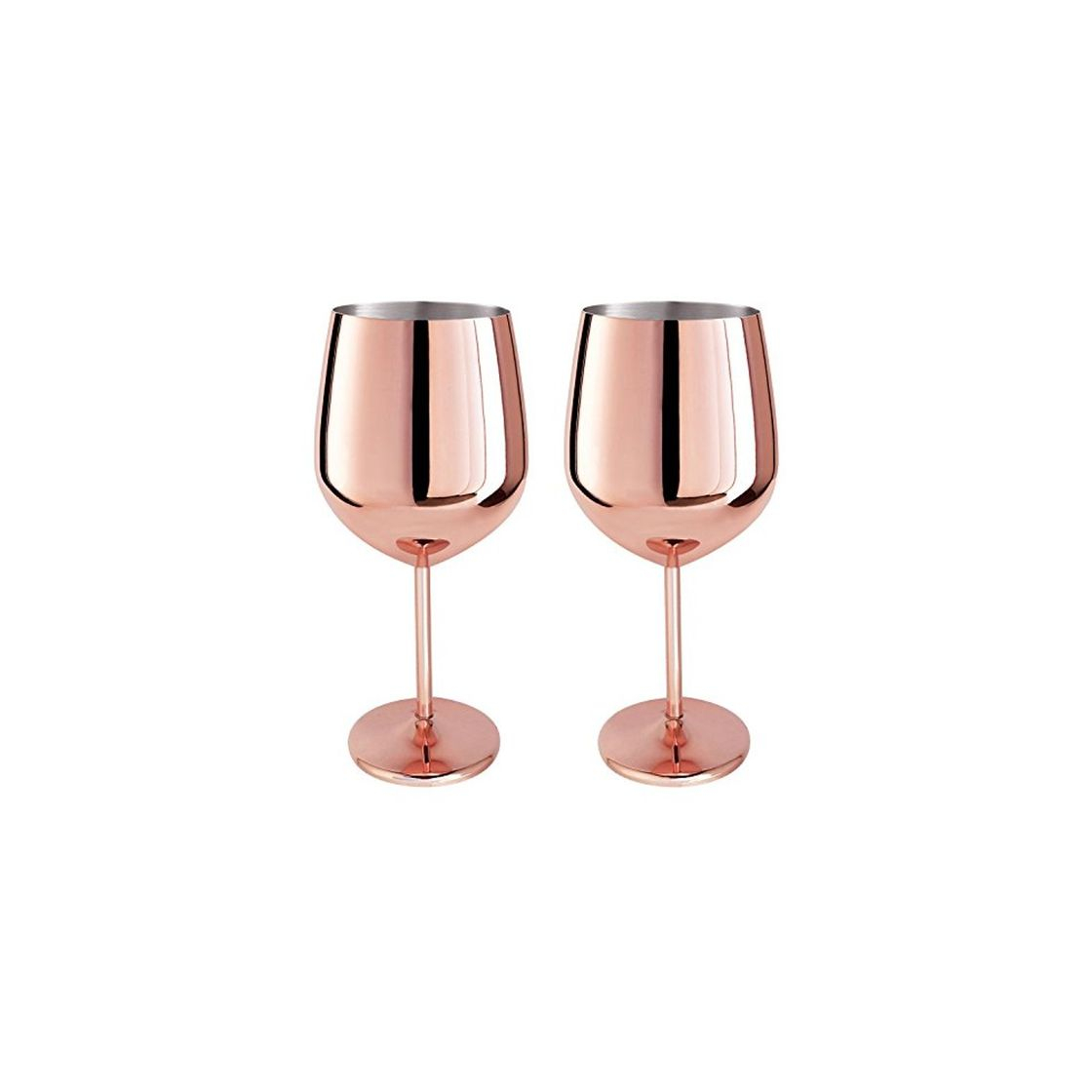 Product Magicpro - Juego de 2 copas de vino de acero inoxidable