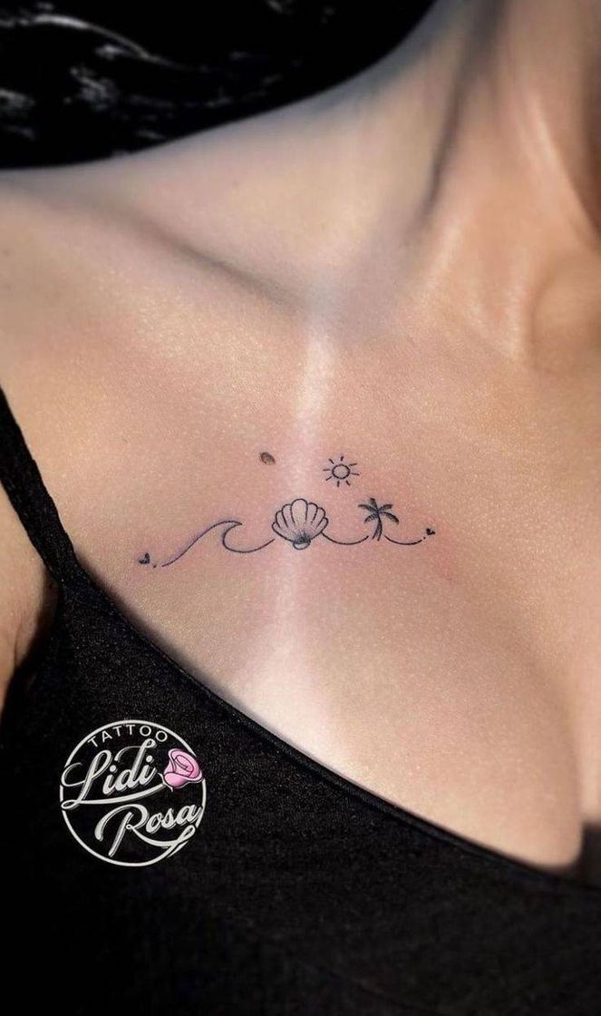 Moda  Uma tatuagem para quem ama o ✨MAR✨❤