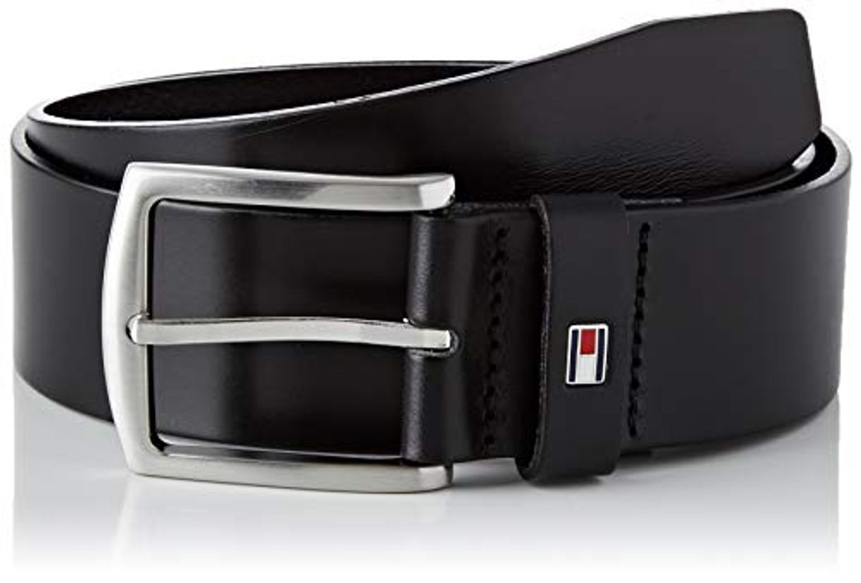 Social Tommy Hilfiger New Denton Belt 4.0 Cinturón, Negro