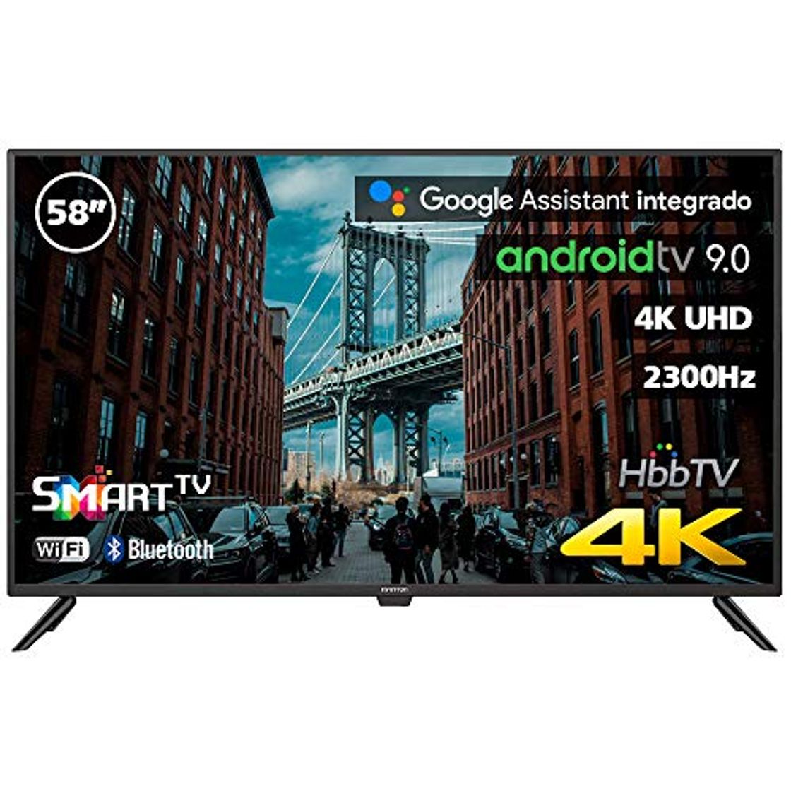 Productos TV LED 55" INFINITON 4K INTV-55 WiFi Smart TV 1800Hz HDR USB