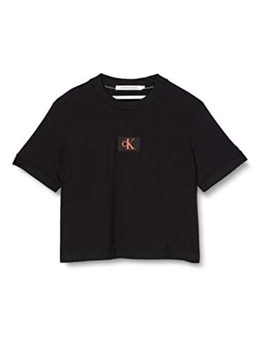 Fashion Calvin Klein CK Badge Cropped tee Camisa