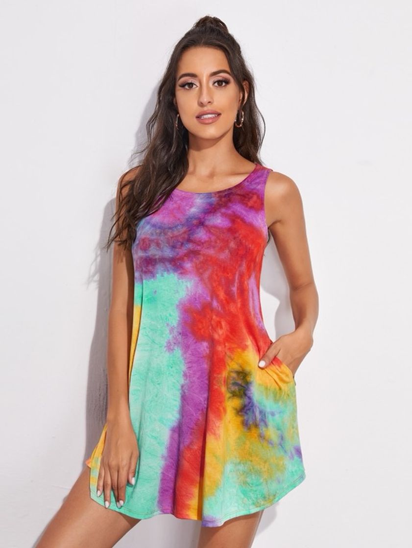 Fashion Vestido Tie Dye - ocasional 