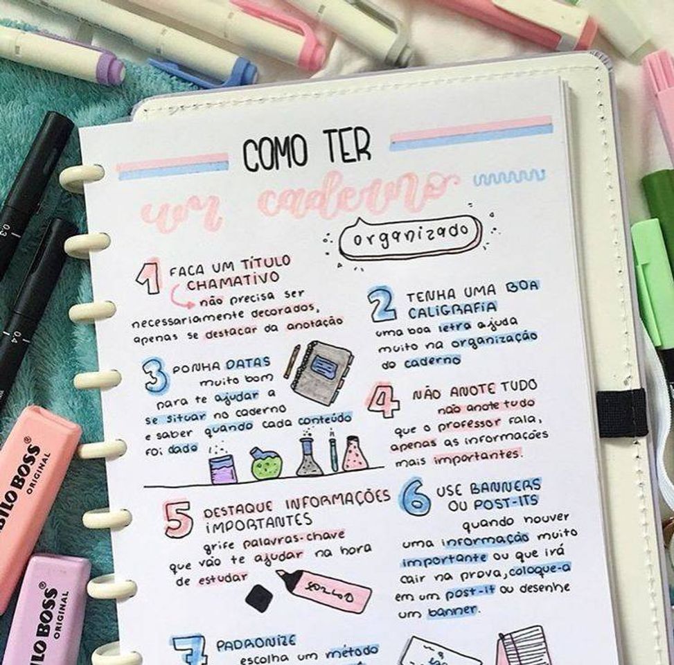 Moda Como ter um caderno organizado!!