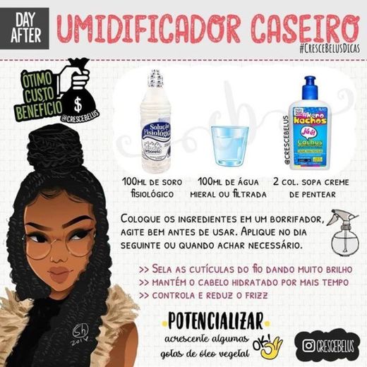 Umidificador Caseiro👩🏽‍🦱