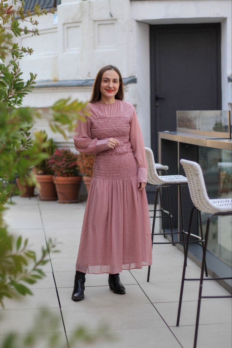 Social Vestido midi gomas - Mujer