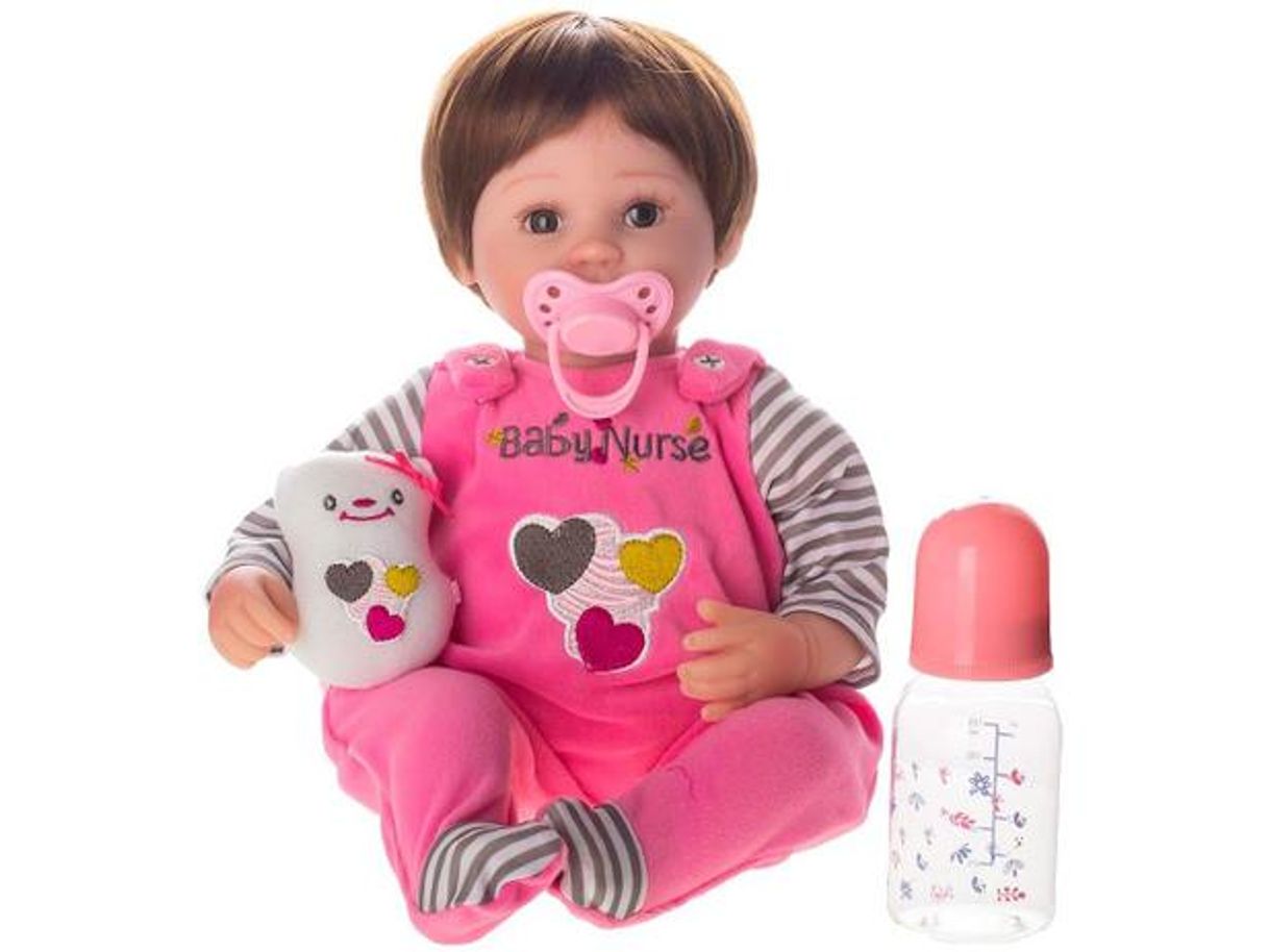 Fashion Boneca Reborn Nurse 40cm com Acessórios - Laura Baby

