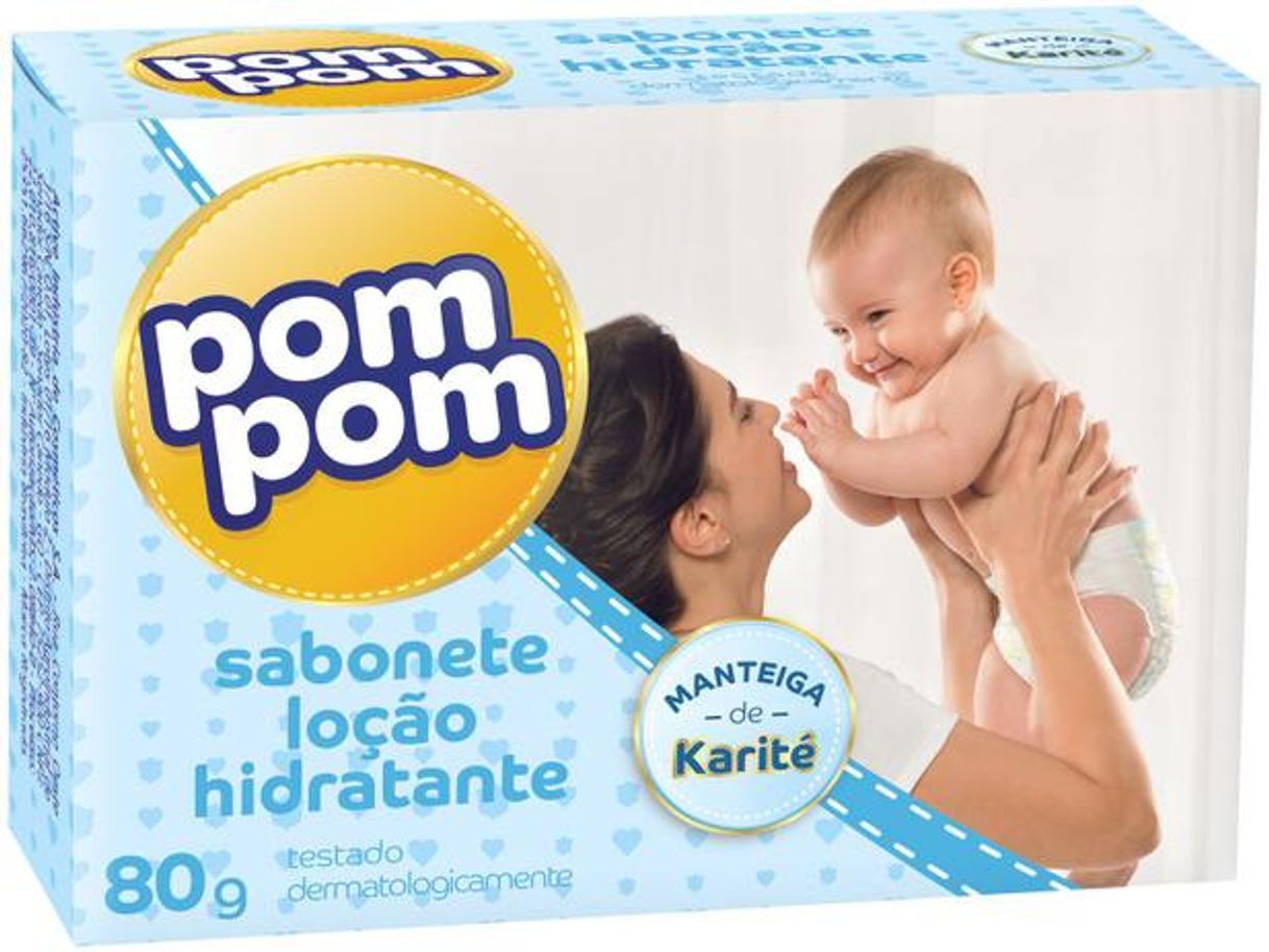 Fashion Sabonete Infantil Pom Pom Hidratante 80gr - 5 Unidades

