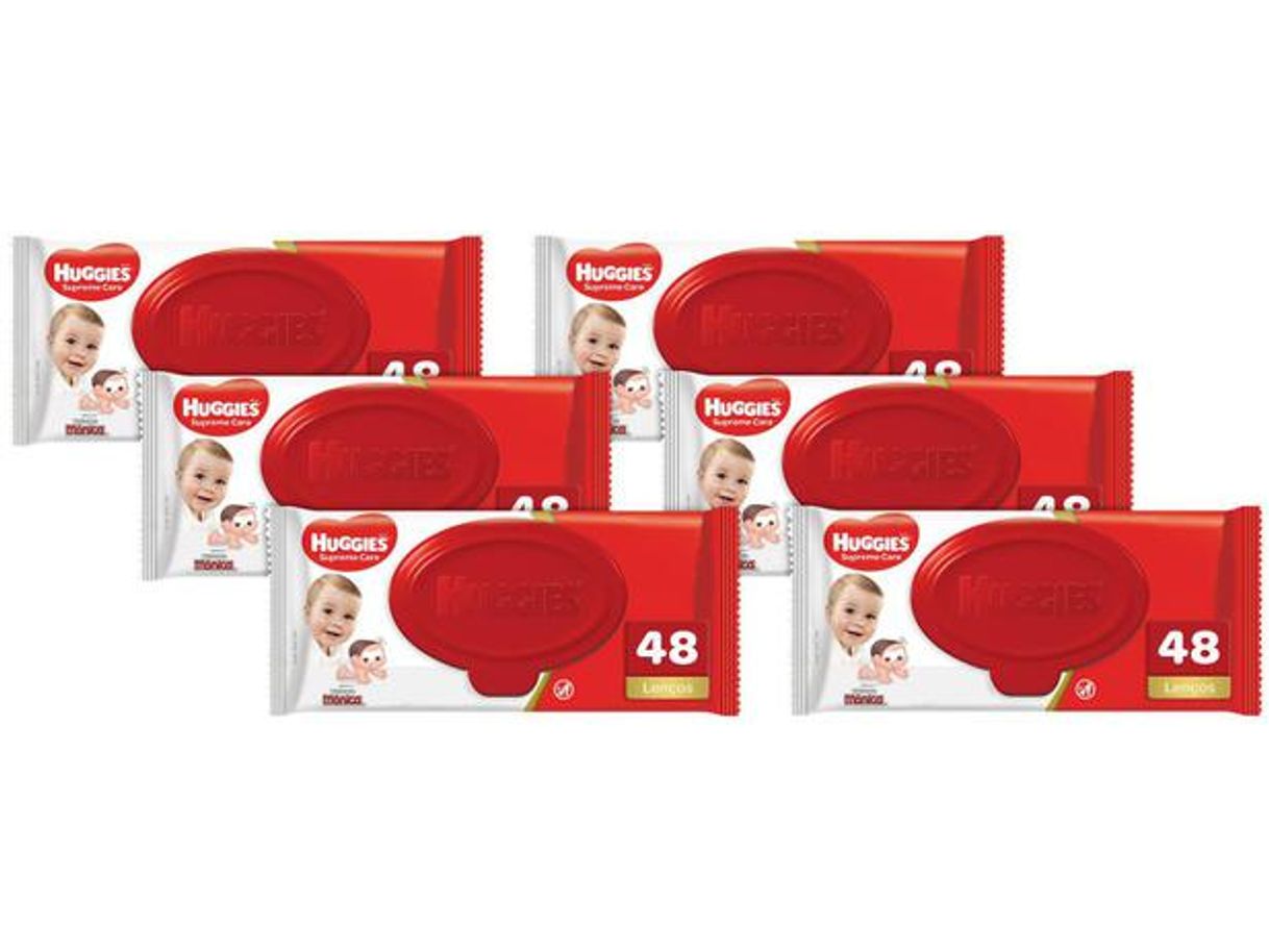 Fashion Lenços Umedecidos Huggies Supreme Care - 48 Unidades 👣