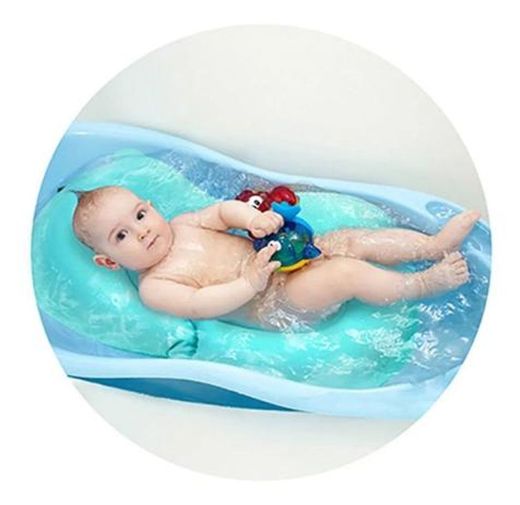 Almofada De Banho Para Bebê MENINO Baby - AZUL -
