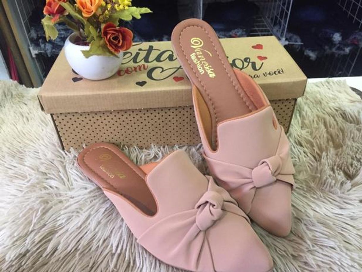 Fashion Sapatilha Mule Confort Bico Fino Nylessa Fashion Nude

