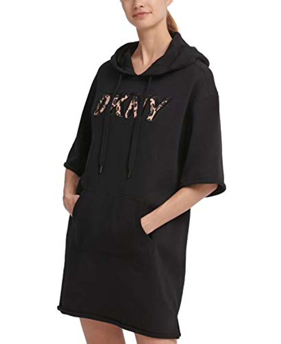 Moda Dkny Vestido deportivo con capucha con logo impreso