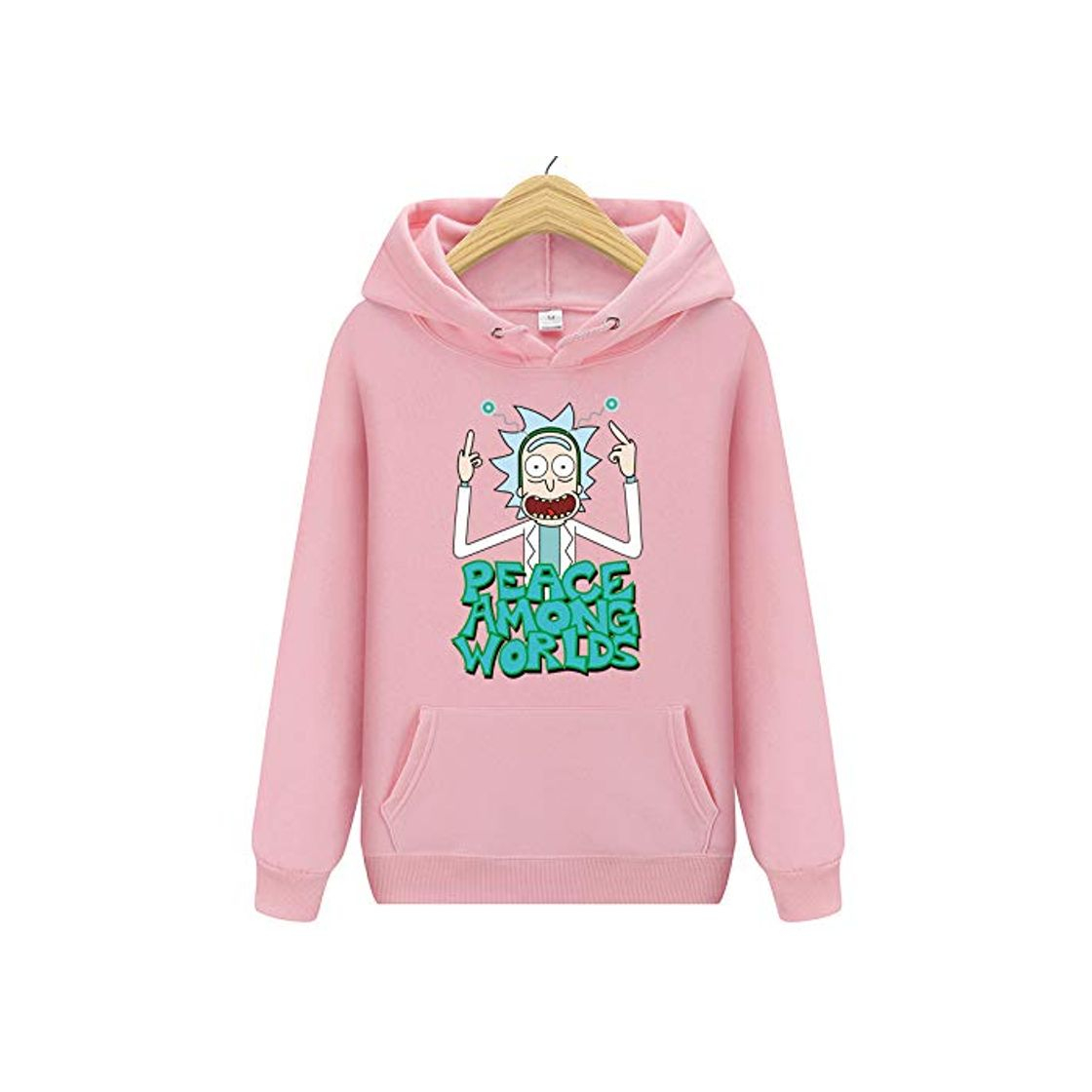 Products HOSD Sudaderas con Capucha Impresas Hombres Otoño Invierno Algodón Manga Larga Hip Hop Rick Morty Streetwear Ropa Hombre