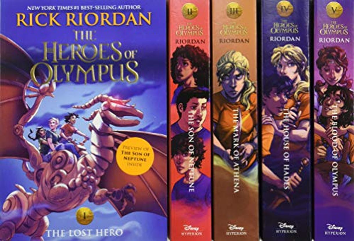 Libro The Heroes of Olympus Set [With Poster]