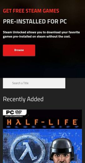 Site que você pode baixar jogos da Steam de graça