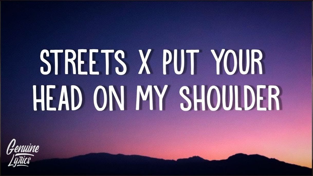 Music Streets X Put Your Head On My Shoulder (Remix) 