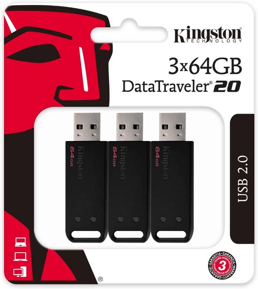 Fashion Dt2064GB-2P - Pen Drive De 64GB Usb 2.0 Data Traveler Série 