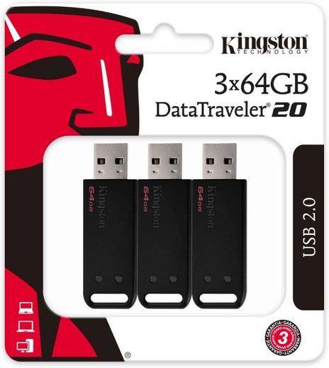 Dt2064GB-2P - Pen Drive De 64GB Usb 2.0 Data Traveler Série 