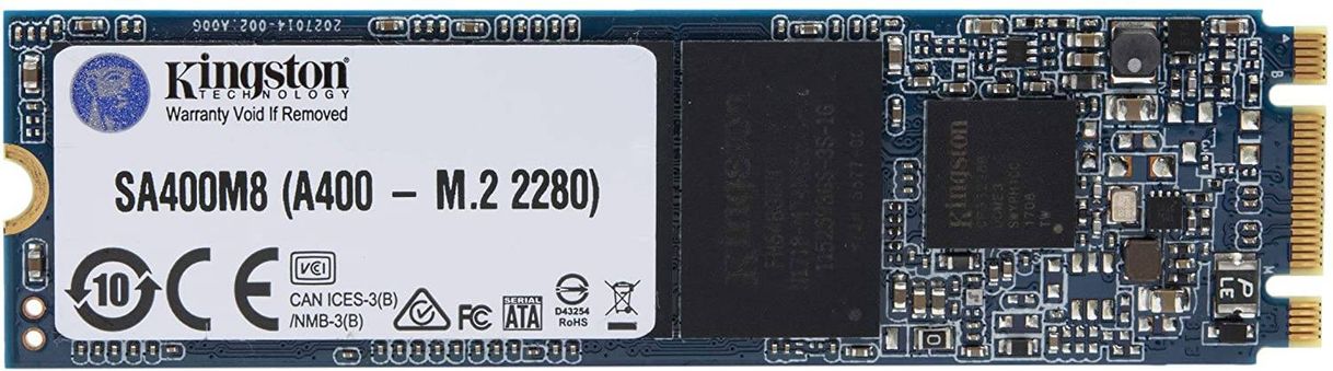 Fashion Ssd Kingston A400, 240Gb, M.2, Leitura 500Mb/S, Gravação 350