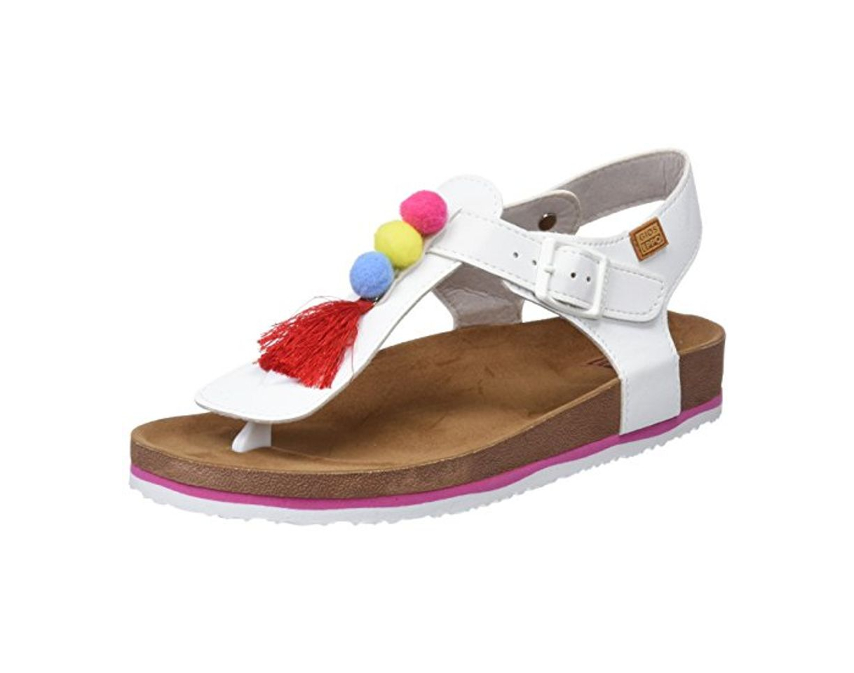 Gioseppo 43204, Sandalias con Punta Abierta para Niñas, Blanco