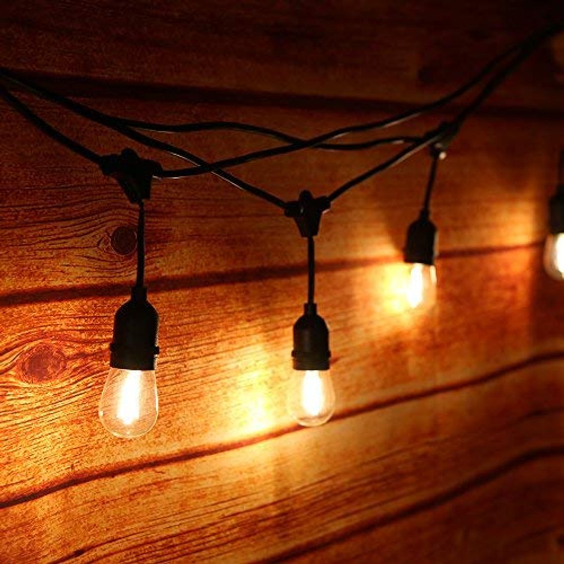 Producto Guirnalda Luces Exterior,Tomshine 14.6M/48FT Cadena de Luces con 15 LED Bombillas,IP65 Impermeable,Guirnalda