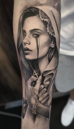Que Linda,Tatuagem Religiosa