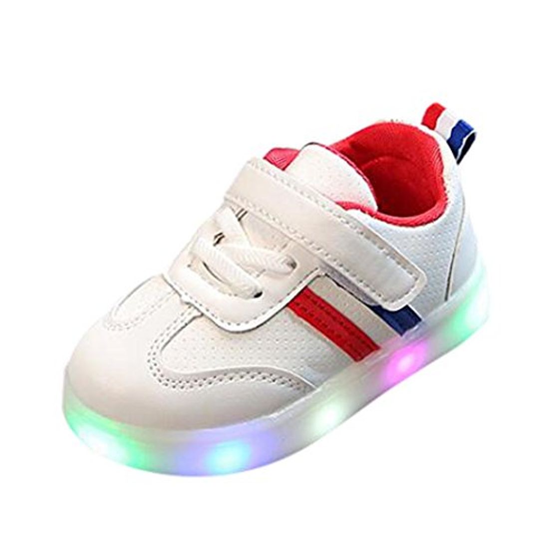 Fashion ZODOF Niño niño niños Zapatos de Rayas de bebé LED iluminan Zapatillas Luminosas Calzado Deportivo Running Zapatos Ligero y Transpirables para Unisex Niños