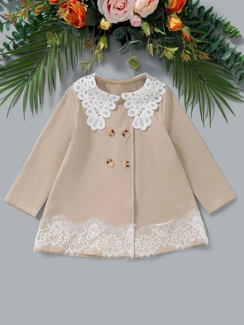 Colorblock Ocasional Jaqueta & Casaco Infantil Para Menina