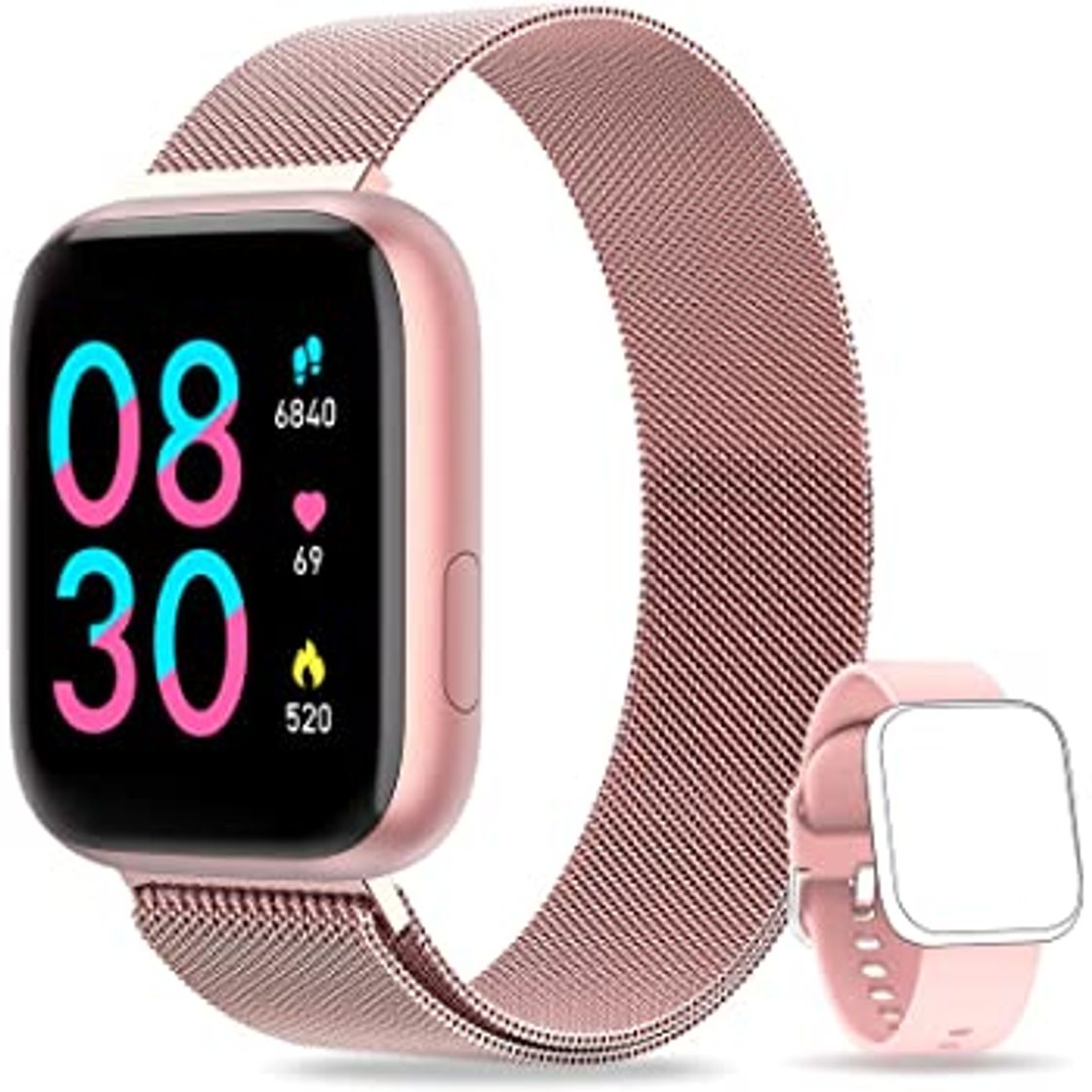 Product GRDE Reloj Inteligente Mujer, Smartwatch Hombre con Monitoreo del