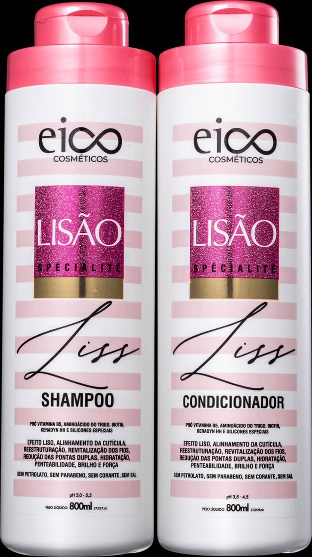 Fashion Shampoo e condicionador Lisão Eico