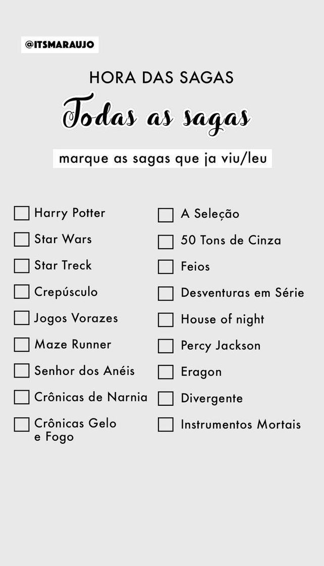 Social Sagas famosas
