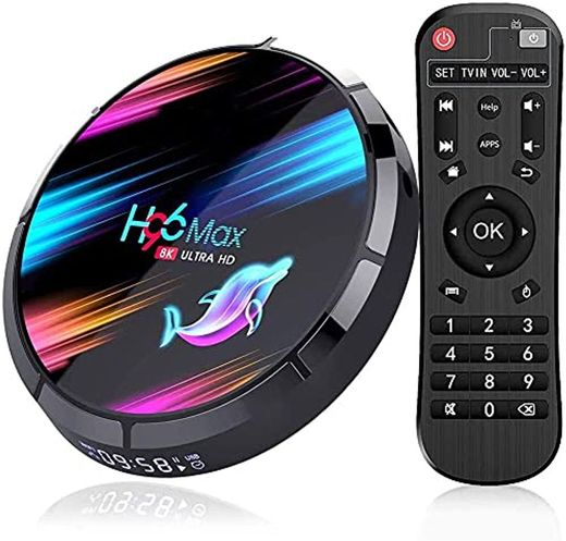 Android 9.0 TV Box, H96 MAX Reproductor multimedia Amlogic S905X3 64 bits