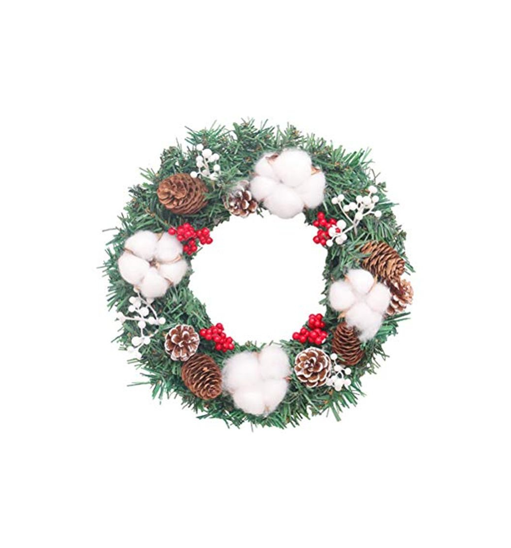 Social Grinalda de Natal Grande Coroa de Porta da Frente Enfeites de suspensão