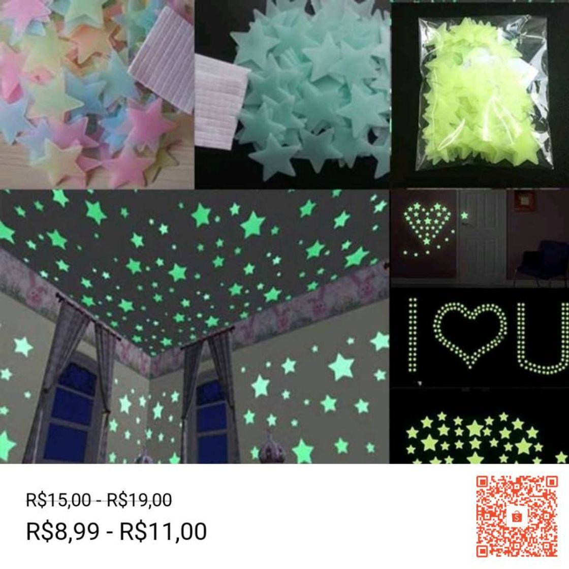 Social Adesivo de parede de estrelas 