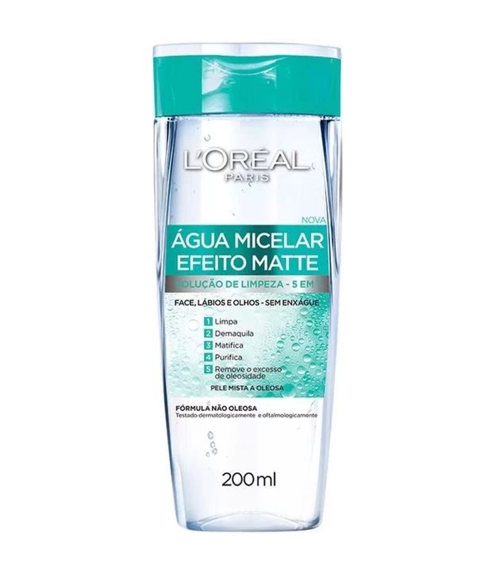 Moda Água micelar efeito matte Loréal Paris 