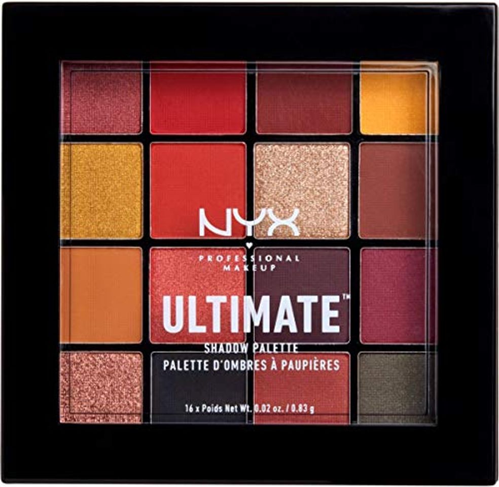 NYX Professional Makeup Paleta de sombra de ojos Ultimate Shadow Palette, Pigmentos