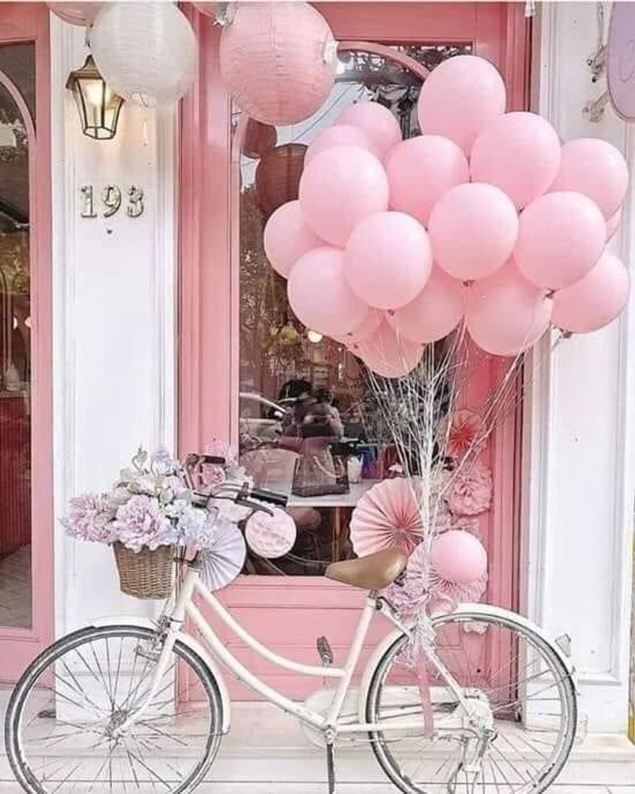 Moda Bicicleta rosa😍